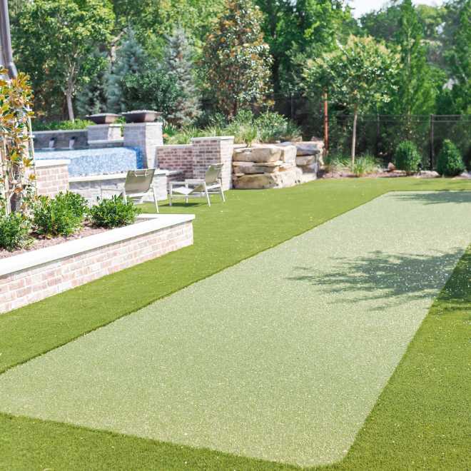 Residential bocce court
