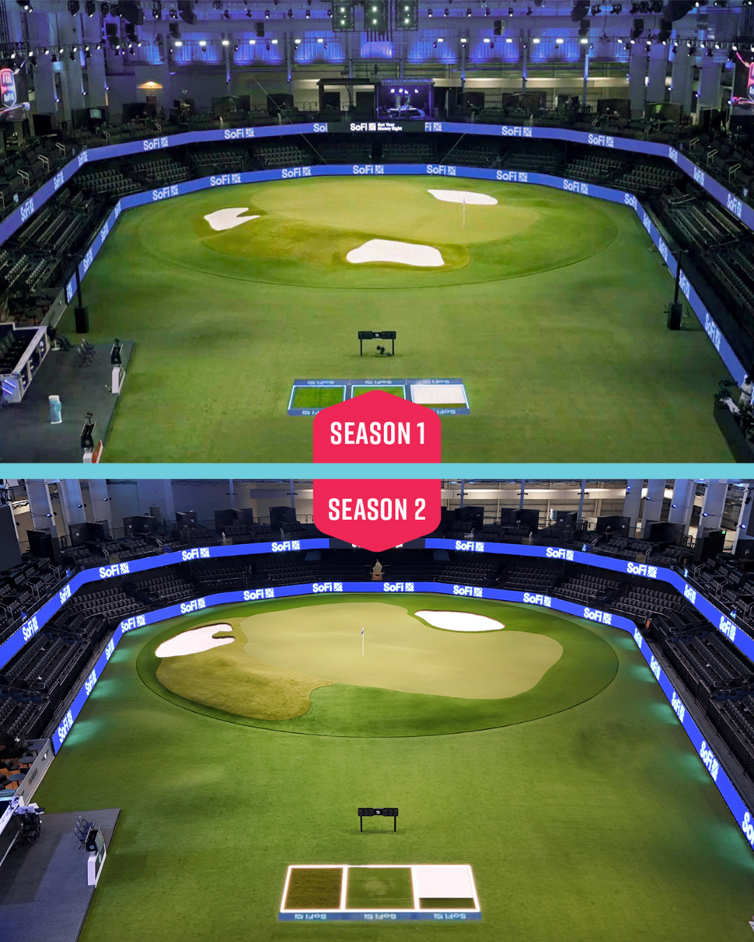 SYNLawn Mississippi Putting Green Turf Installed for the TGL GreenZone Upgrade