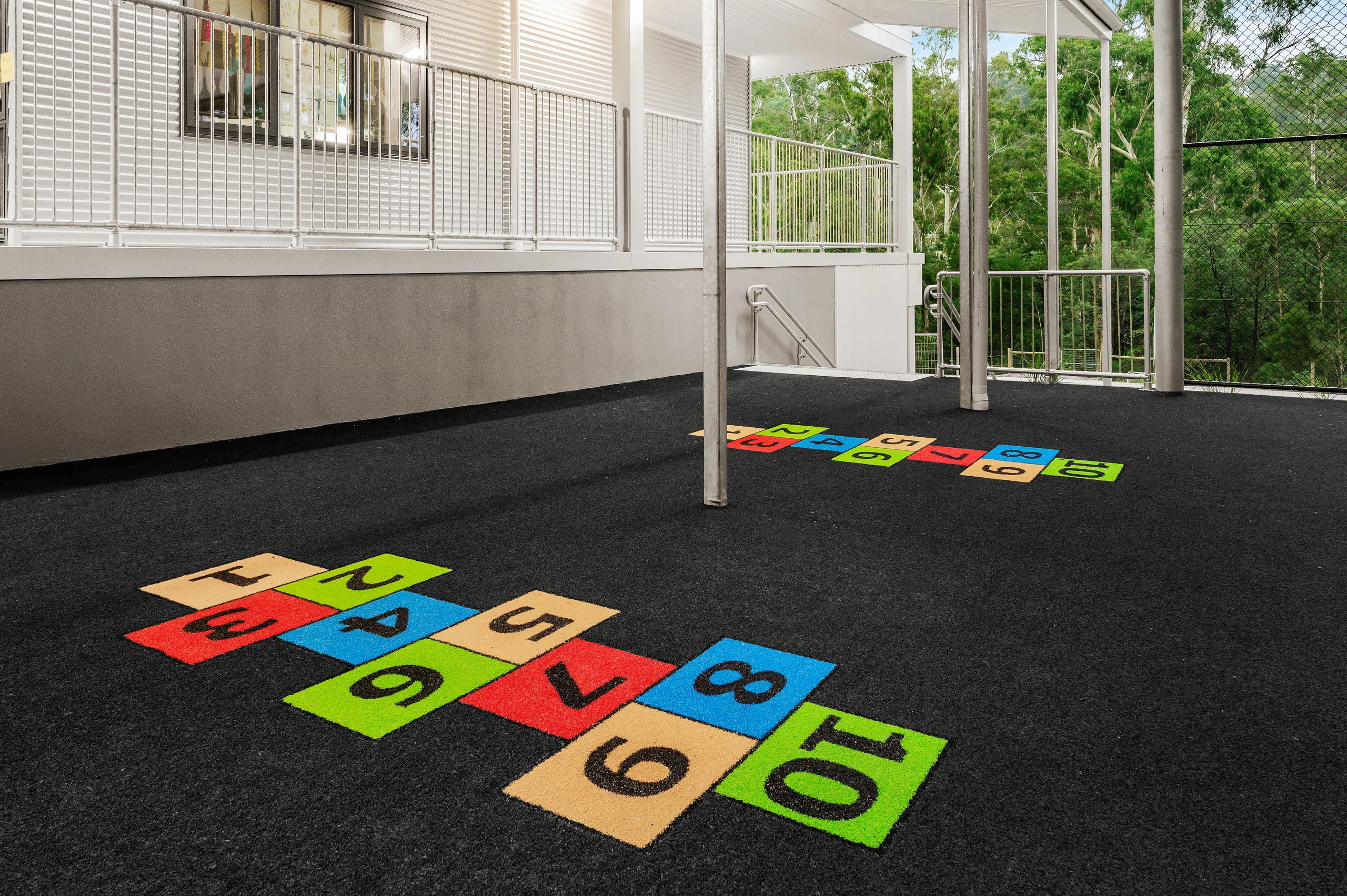 Custom Mississippi Artificial Turf Hopscotch Design