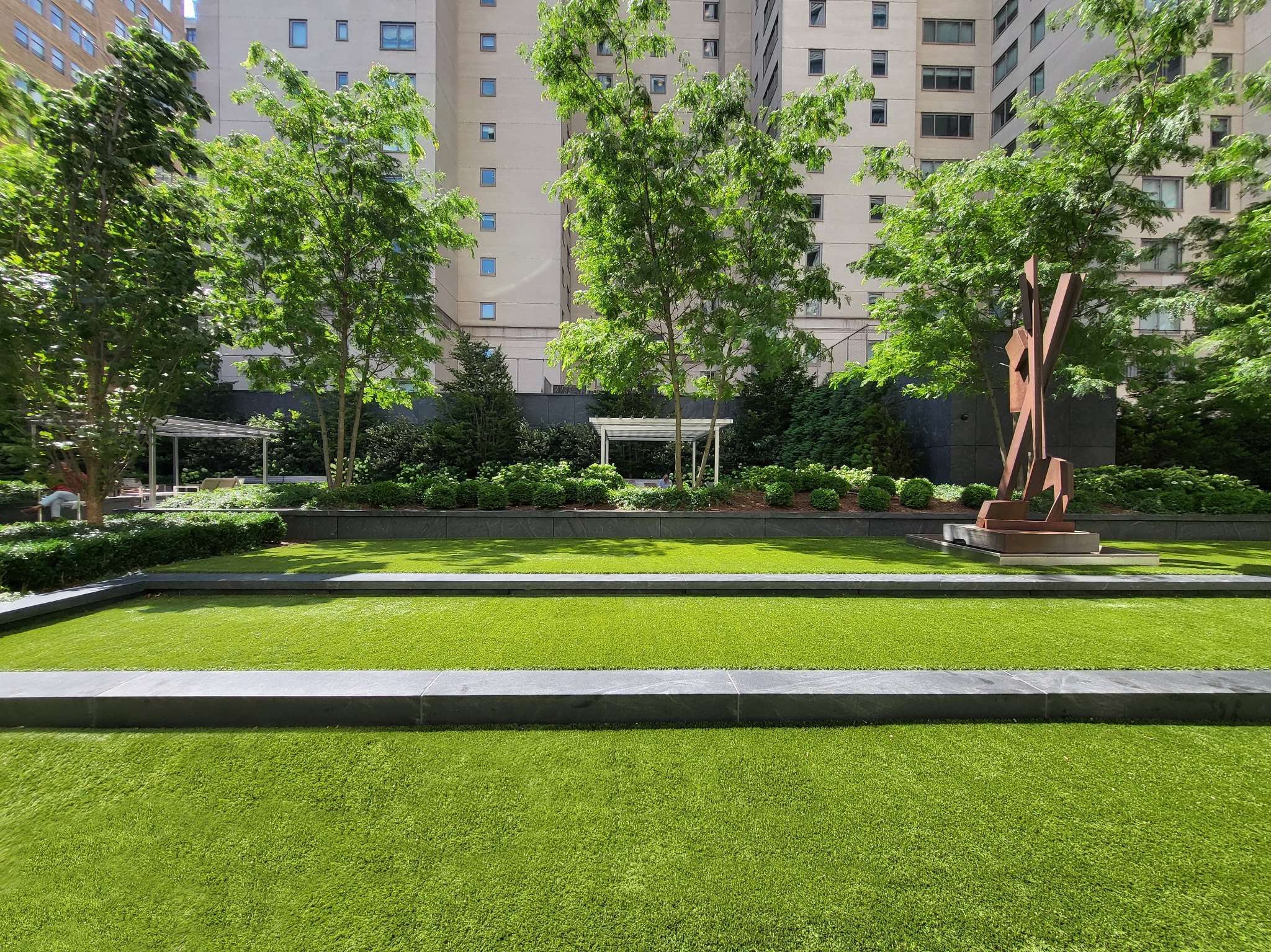 Mississippi Commercial Artificial Grass Courtyard Landscape