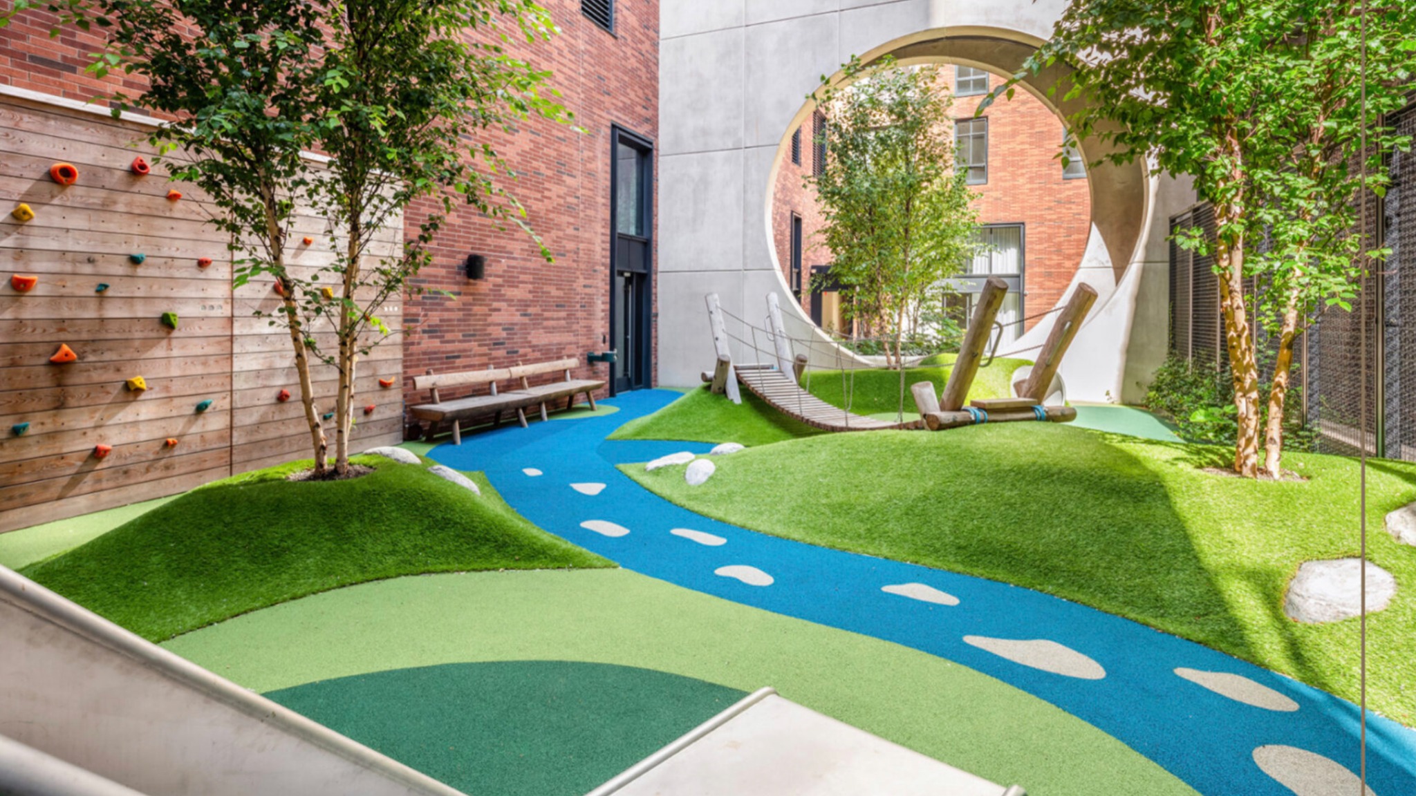 Mississippi Commercial Artificial Grass Playground Courtyard