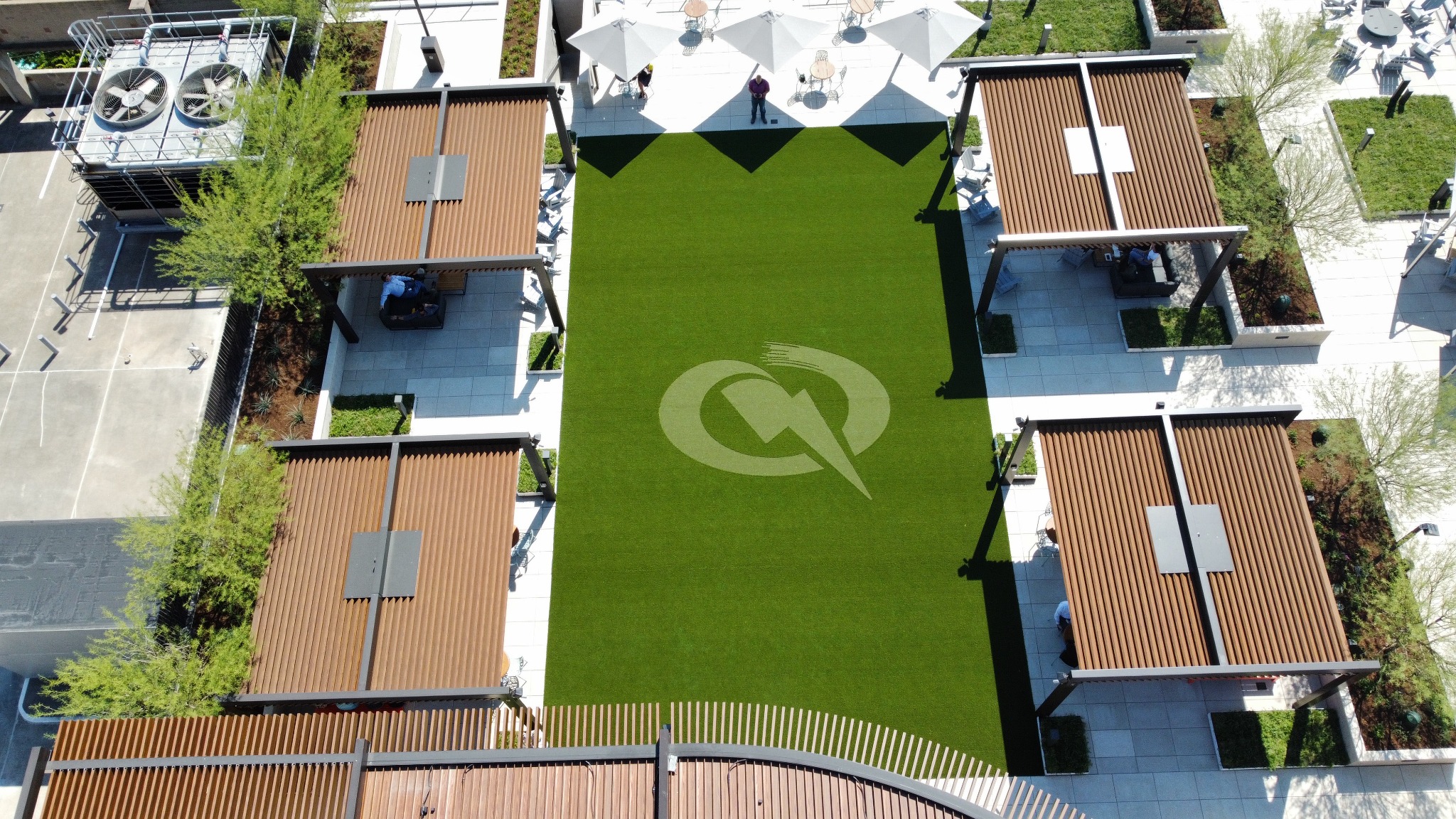 Mississippi Commercial Artificial Grass Rooftop Lounge